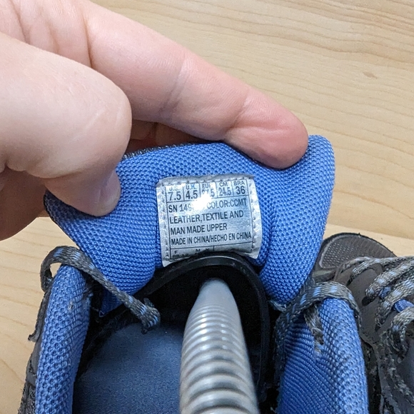 Skechers Hillcrest Size 7.5 Womens Shoes Gray Blue Chic Trail Running Hiking - Picture 6 of 7